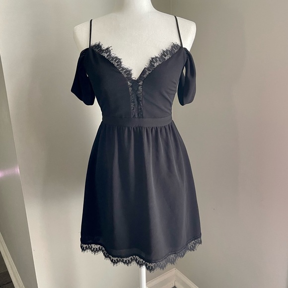 WAYF Black Mini Dress - Revolve/Nordstrom - Picture 2 of 7